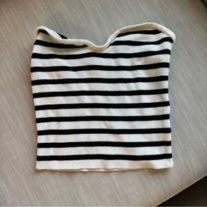 H&M striped knit tube top